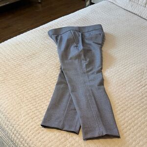 LOFT Classic "Marisa" Dress Pants 4P - Blue/white Threads. Cropped!